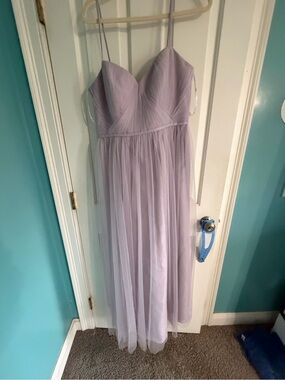 Wtoo Lilac Spaghetti Strap Tulle Dress